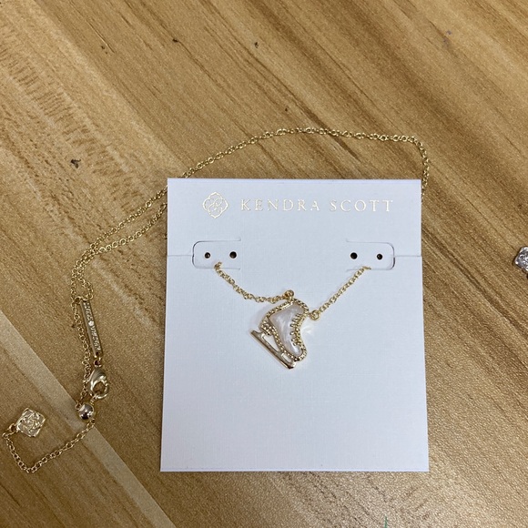 Kendra Scott Gold Heart and Pink Ballet Necklace Duo - Picture 3 of 4